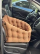 Автокресло сумка-переноска автогамак лежак для собак животных автомобильная переноска 50 х 45 см съемные ремни Коричневый - изображение 9