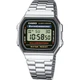 Мужские часы Casio Vintage A168WA-1WCR — цифровые, стальной браслет, подсветка, ретро-дизайн - изображение 1