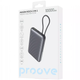 Портативна батарея Powerbank Proove Moon Rock 2 in 1, 22.5 Вт, 10000 мАг, Type-C, з бездротовою зарядкою Сірий - зображення 3