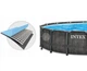 Каркасный бассейн 549 x 122 см Intex 26744 GreyWood Prism Frame Pool - изображение 3