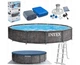 Каркасный бассейн 457 x 122 см Intex 26742 GreyWood Prism Frame Pool - изображение 1