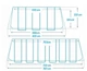 Каркасный бассейн 732 x 366 x 132 см Intex 26364 Ultra XTR Rectangular Frame Pool - изображение 7
