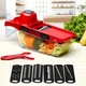 Ручна овочерізка MULTIFUNCTIONAL WIRE CUTTER 6 в 1 ніж терка для овочів та фруктів - зображення 1