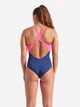 Купальник слитный женский Arena Ripples Swimsuit V Back B 009021-780 36 Синий (3468337506072) - изображение 5