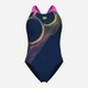 Купальник слитный женский Arena Ripples Swimsuit V Back B 009021-780 36 Синий (3468337506072) - изображение 6