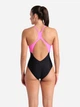 Купальник слитный женский Arena Openings Swimsuit V Back Lb 008063-590 44 Черно-салатовый (3468337424161) - изображение 5