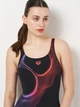 Купальник слитный женский Arena Ripples Swimsuit U Back B 009500-590 38 Черный (3468337554400) - изображение 3