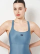 Купальник слитный женский Arena Solid Swimsuit Control Pro Bac 005910-550 36 Серый (3468337486077) - изображение 3