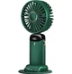 Вентилятор портативный ручной мини на аккумуляторе + USB Mini Fan TP-01 на присоске Зеленый - изображение 1