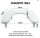 Подлокотник для маникюра Arm Rest Pillow U1 Эргономичная подставка под руку 45х30х15,8 см Белый - изображение 5