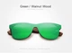 Мужские поляризационные солнцезащитные очки KINGSEVEN WB5504 Green Walnut Wood - изображение 2