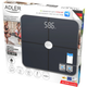 Напольные электронные весы Adler AD 8187 Smart до 180кг 4хААА автовыключение Black (AD8187B) - изображение 3