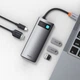 USB Type-C Хаб Baseus Metal Gleam Series 5-in-1 (3*USB3.0, 4K HDMI, Type-C) gray (CAHUB-CX0G) - изображение 5