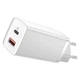 Зарядное Устройство Baseus GaN2 Lite Quick Charger 65W (Type-C+USB) white - изображение 1