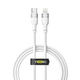 USB YOKI SILICONE YK-SI50 Type-C to Lightning 30W 1.2m Белый - изображение 1