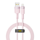 USB YOKI STYLE YK-ST41 Lightning 2.4A 1.2m Розовый - изображение 1