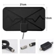 ТВ-антена для Т2 з посиленням телевізійна DVB-T2 HDTV TV Antenna Mini 1080p - зображення 2