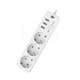 Фільтр мережі PREMIUM LP-X3 USB 2 м White (2200Вт) (253852) - зображення 3