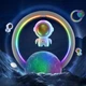 Ночник аккумуляторный с Bluetooth колонкой парящий в воздухе Космонавт с RGB LED подсветкой GS-9187 - изображение 5