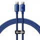 Кабель Baseus Crystal Shine Series Type-C to Type-C 100W (1.2m) blue - изображение 1