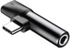Перехідник AUX Baseus L41 Type-C to Type-C + 3.5mm - зображення 2