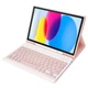 Чехол с клавиатурой и мышкой FegishCase Apple iPad Pro 11" (2020) Ukrainian keyboard, Pink - изображение 15