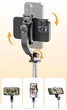 Трипод - селфи палка Fill Light Tripod (70 см max. длина) для фото, видео, селфи + LED мини лампа / Bluetooth пульт / Монопод со штативом / Подставка для телефона - изображение 7