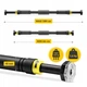 Турник раздвижной 4FIZJO 66-100 см Black/Yellow (P-5907739314765) - изображение 3