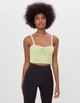 Топ Bershka салатовий MVVTZ267 XS - зображення 2