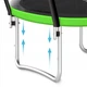 Батут с внутренней сеткой 4FIZJO PRO 6FT 183 см Black/Green (P-5907739319234) - изображение 9