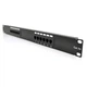 Патч-панель 19" 12хRJ-45 UTP 1U cat.5e Pipo (PP125191U) - изображение 1
