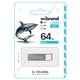 USB флеш накопитель Wibrand 64GB Shark Silver USB 2.0 (WI2.0/SH64U4S) - изображение 2