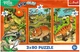 Puzzle Trefl Trefliki w świecie dinozaurów 3x80 elementów 34888 (5900511348880) - obraz 2