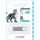 USB флеш накопитель Wibrand 8GB Irbis Silver USB 2.0 (WI2.0/IR8U3S) - зображення 2