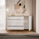 Комод Frisco Моника 1400х400х900 мм Белый глянец/Золото 1д4ш (42937-LUK1850) - изображение 4
