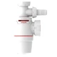 Сифон для кухонной мойки Neo Air 1½"×Ø40мм с подводом WIRQUIN (9542321) - изображение 1