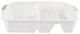 Сушка для посуду Violet House 0757 Ротанг WHITE 48х37.5х9 см (6897767) - изображение 3