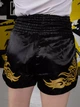 Тренувальні MMA шорти для тайського боксу, єдиноборств Sanda, UFC для спорту Bless Wear чорний/золотий, р. M(12-16 років) - зображення 9