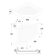 Душевой поддон Volle 90x90x14см пятиугольный,в комплекте с сифоном white 4400.143007 - изображение 2