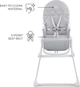 Стульчик для кормления KinderKraft Binci Light Grey (KHBINC00LGR0000) (305331) - изображение 3
