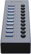 Hub USB Orico 10x USB-A 3.0 with switches (BT2U3-10AB) - obraz 2