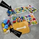 Ящик-органайзер для конструктора LEGO контейнер для зберігання деталей і іграшок Жовтий - изображение 7