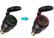 Мото зарядка USB 3.0 + PD Type-C 30W штекер роз'єм BMW DIN Hella для мотоцикла Металева red - зображення 4