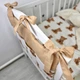 Органайзер на 3 кармашка для детской кроватки Oh My Kids "Мишки" бежевый - изображение 4