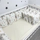 Бортики подушки 6 шт зі зйомними наволочками Oh My Kids "Зайчики" фланель - зображення 2