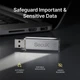 Флеш накопичувач SecuX Forte USB 128GB з шифруванням 1шт (B0D7H8V9X8) - изображение 6