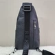 Сумка-слинг мужская черная через плече из натуральной кожи TIDING BAG 68223 - изображение 7