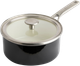 Ковш с крышкой KitchenAid Steel Core 20 см 2.4 л Черный (CC003288-001) - изображение 1