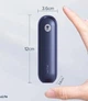 Ручной вентилятор JISULIFE Life8, 12-21 ч автономности, 2000 мАч, Power Bank, LED фонарик, 2 скорости, синий - изображение 7