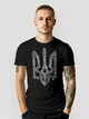 Футболка мужская Dubhumans Nation Code с гербом тризуб Черный 3XL (NC-TM-B-3XL) - изображение 1